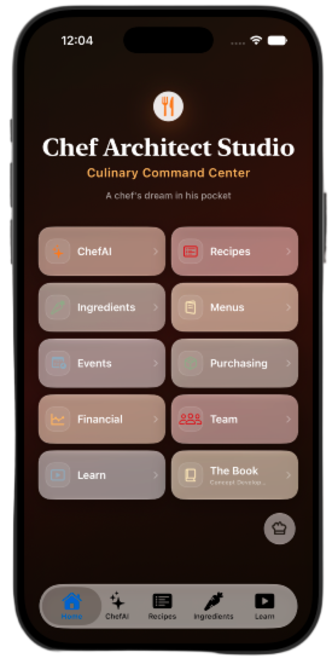 Chef Architect Studio home screen